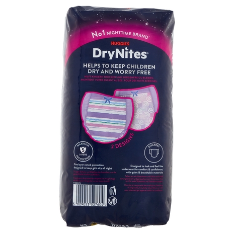 Huggies DryNites Pyjama Pants Teen Age 8-15 27-57 Kg 9 pz